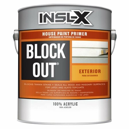 INSL-X BY BENJAMIN MOORE 1 gal Block Out White Flat Acrylic Primer 1833045